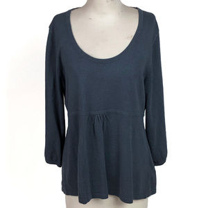 Boden Blue Babydoll Long Sleeve Top Sz 16, GUC